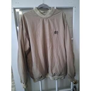 Sun Mountain Pullover Beige Golf Windbreaker Notre Dame Sport Men's L See Pic I1